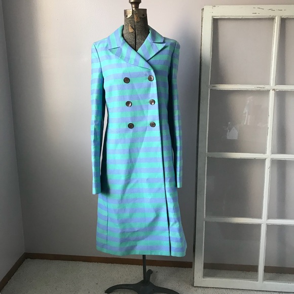 Charles Nolan striped long jacket - Picture 2 of 7